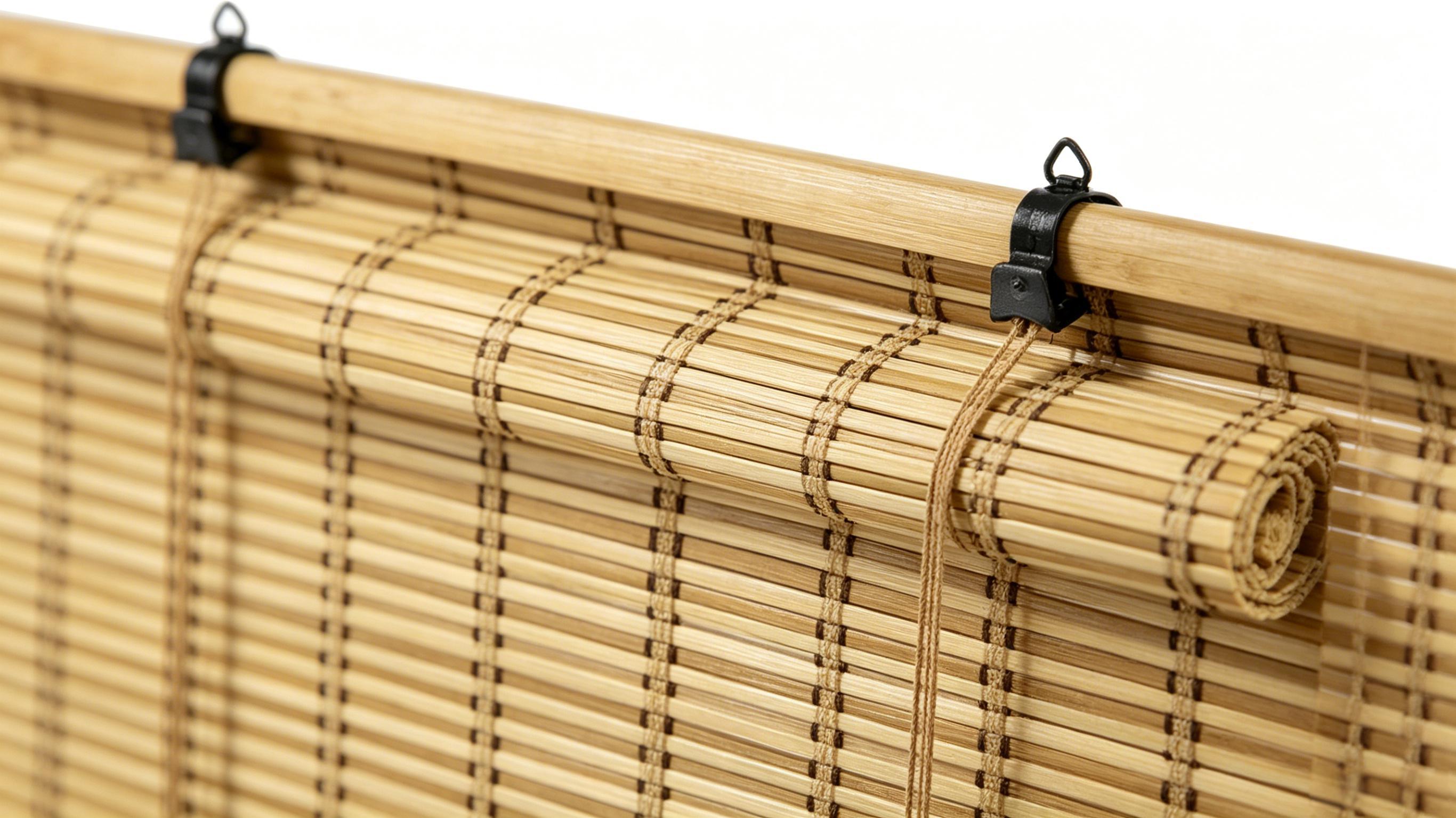 50% off Natural Bamboo Roller Window Blinds | Light Filtering Roll Up Shades for Home Kitchen Bedroom Patio, Eco-Friendly Handwoven Bamboo Shades