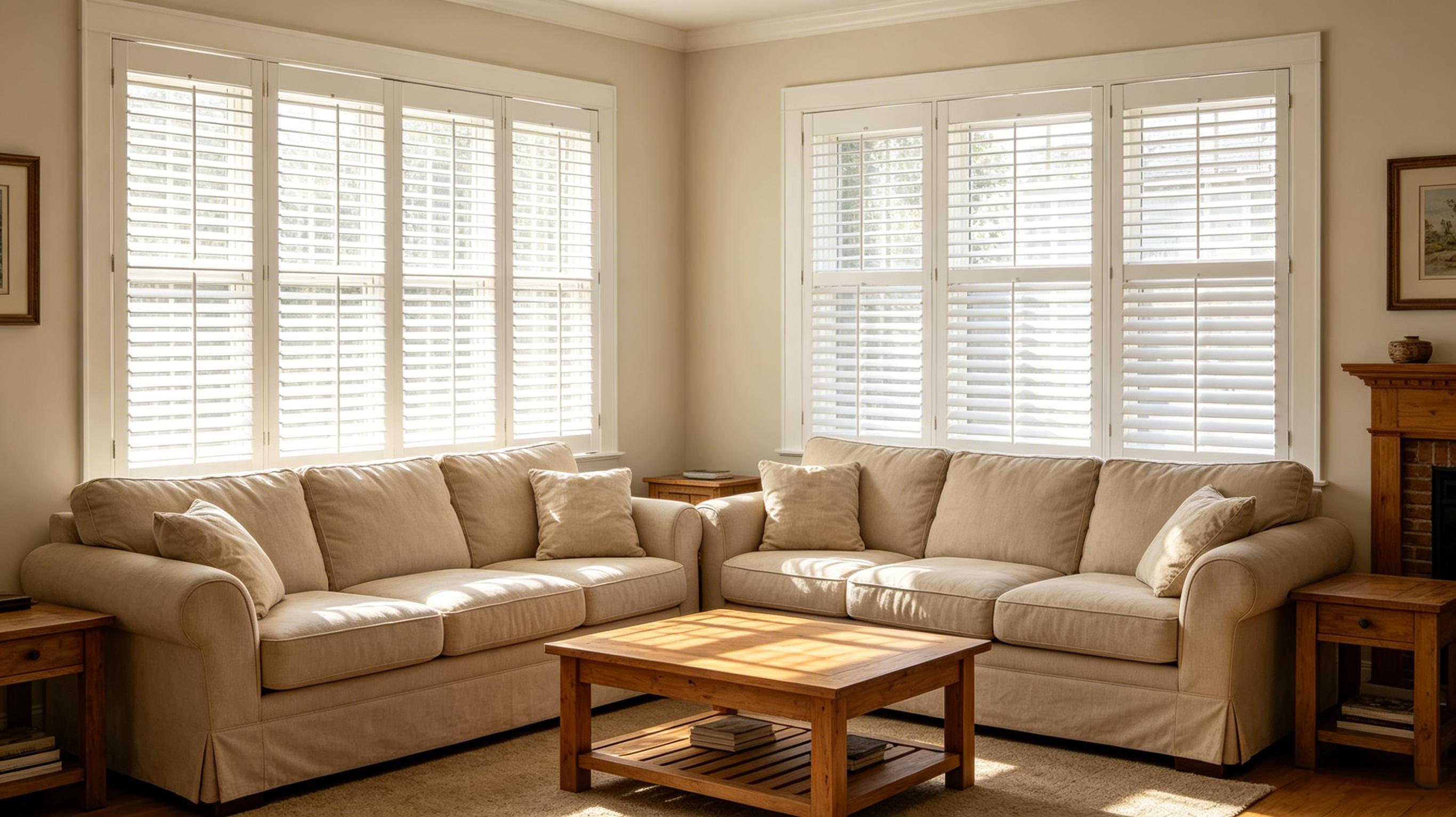 2" Faux Wood Horizontal Venetian Blinds, Cordless Tilt Control PVC Window Shades in White/Black/Brown/Golden Oak, Waterproof Custom Size Blinds for Bedroom Kitchen Bathroom