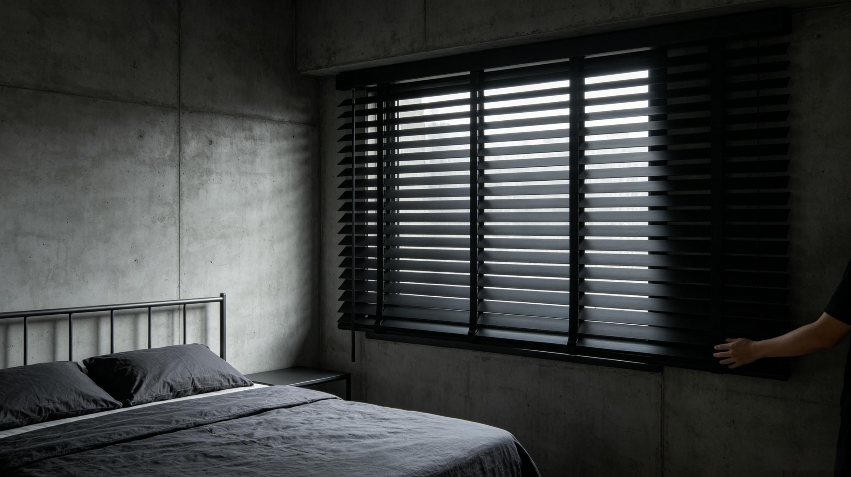 2" Faux Wood Horizontal Venetian Blinds, Cordless Tilt Control PVC Window Shades in White/Black/Brown/Golden Oak, Waterproof Custom Size Blinds for Bedroom Kitchen Bathroom