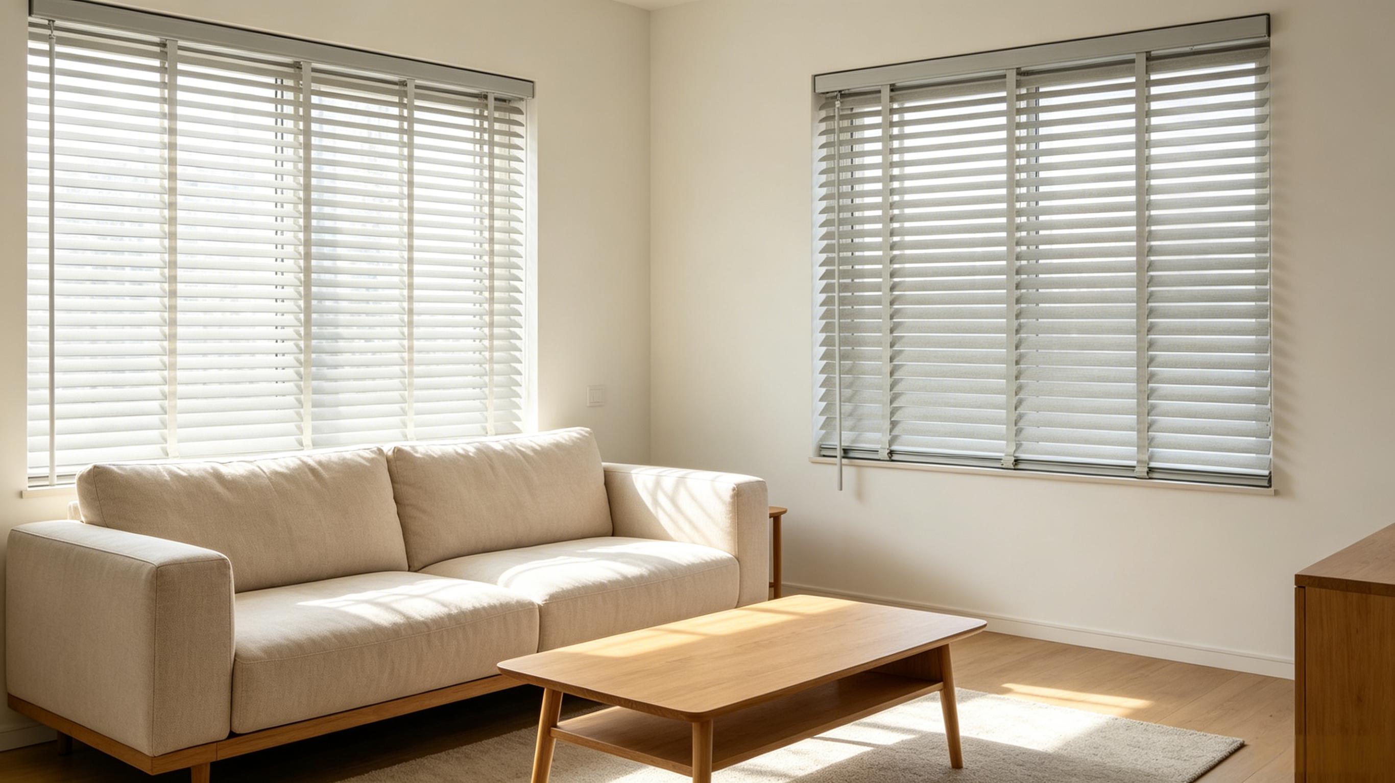 2 Inch Faux Wood Venetian Blinds, Manual Bottom Rail Tilt PVC Horizontal Window Shades in Dark Gray/Light Gray/Charcoal Black, Waterproof Custom Size Blinds for Bedroom Bathroom Kitchen Home Decor