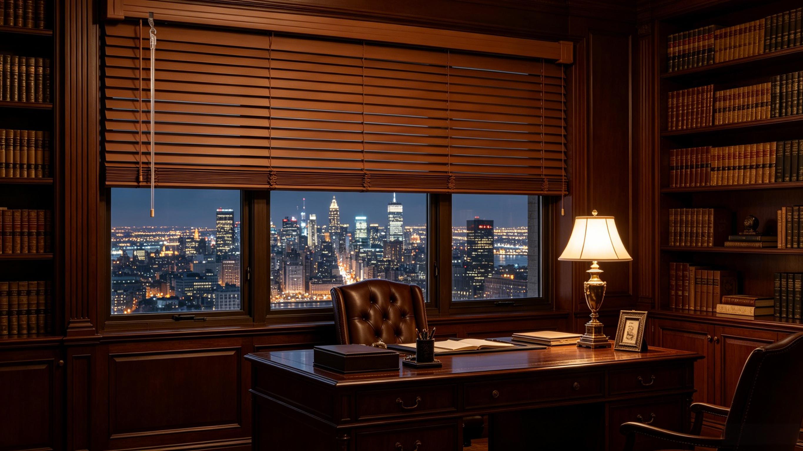 100% Privacy 1" Vinyl Cordless Mini Blinds for Indoor Windows,L-Shaped Blades Horizontal Room Darkening & Light Filtering shutters for Home 19.5"WX36"H Brown