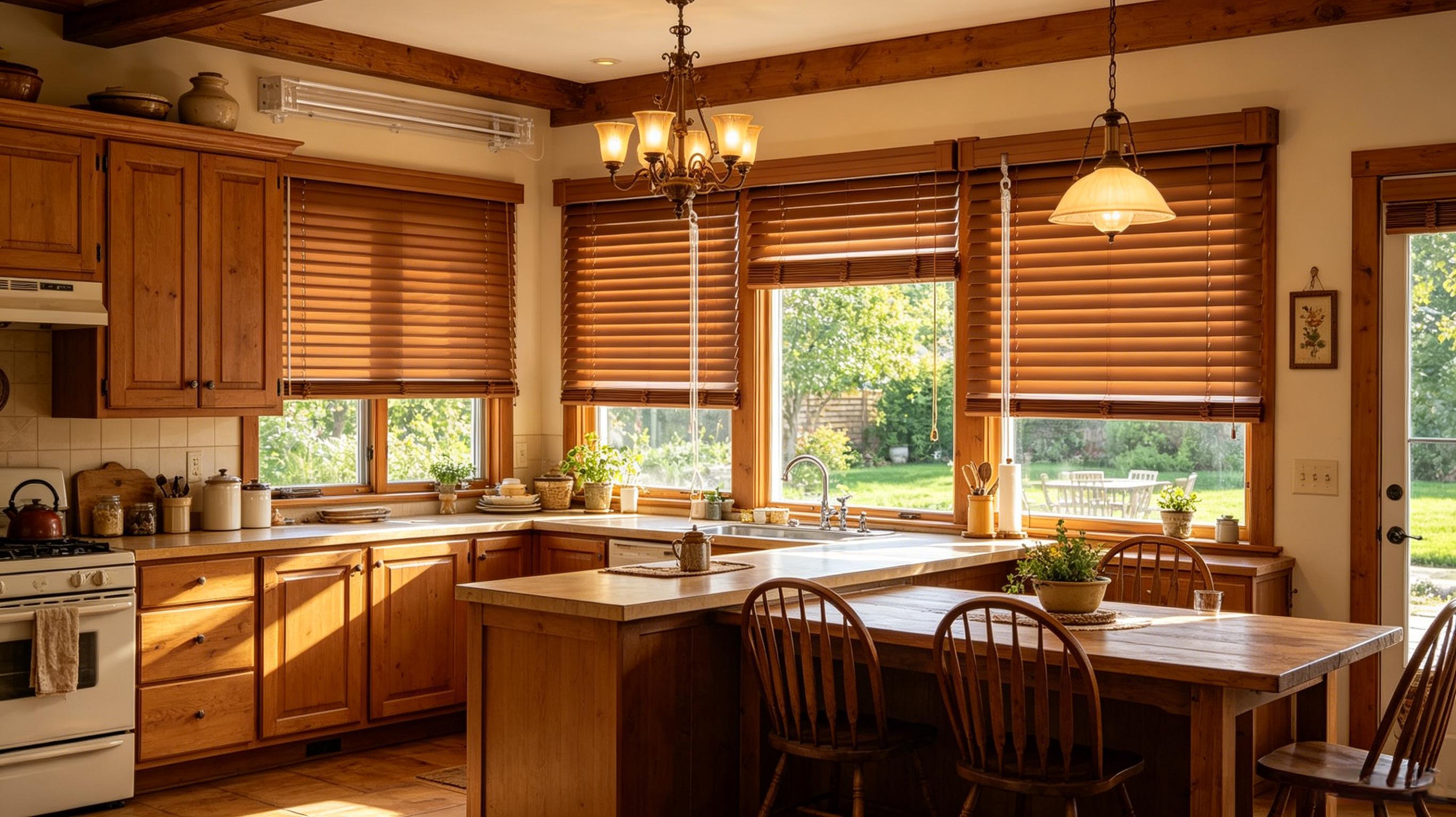 100% Privacy 1" Vinyl Cordless Mini Blinds for Indoor Windows,L-Shaped Blades Horizontal Room Darkening & Light Filtering shutters for Home 19.5"WX36"H Brown