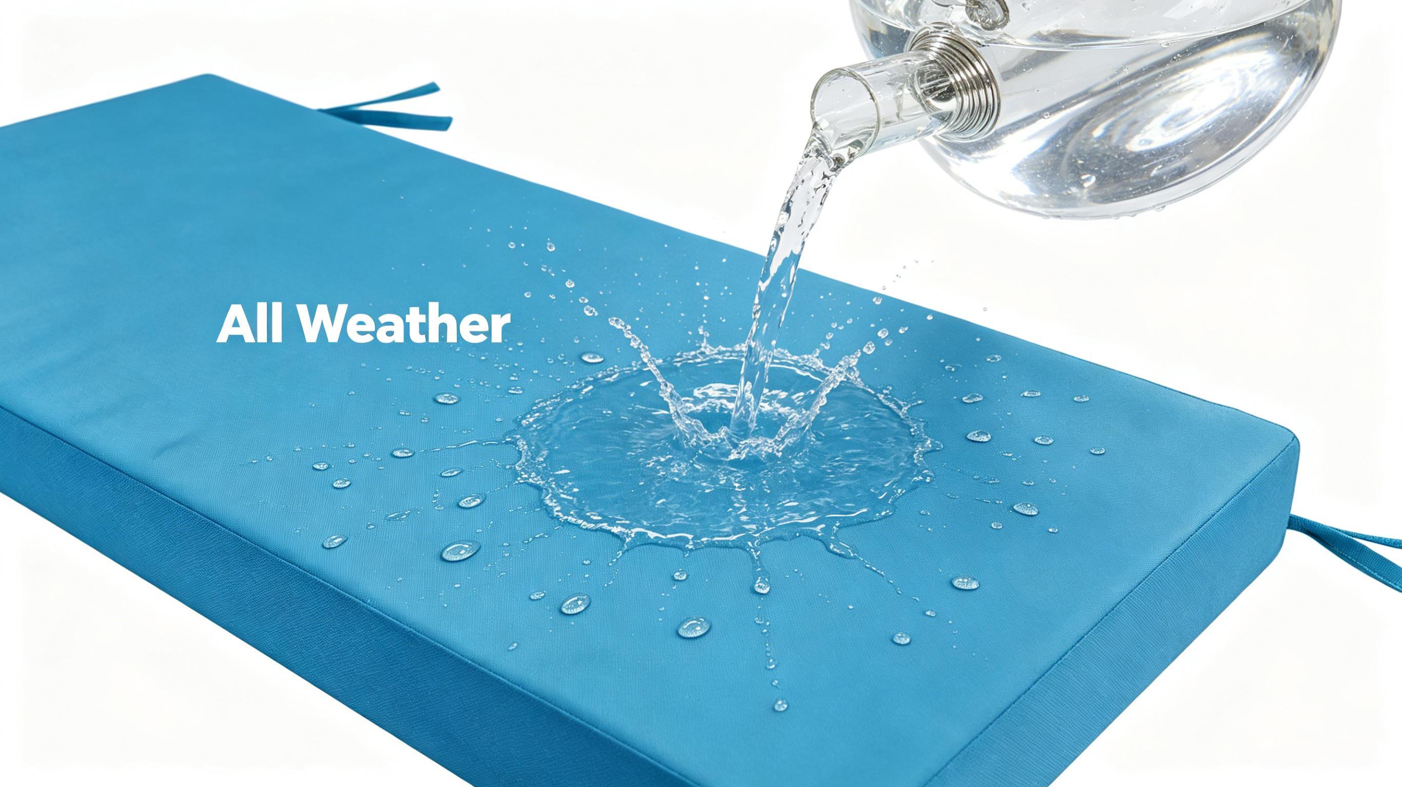 Outdoor Bench Cushion, Waterproof & Fade-Resistant Patio Seat Pad with Ties, Non-Slip Removable Cover for Garden Swing, Porch, Sofa, and Settee