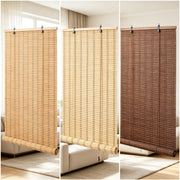 50% off Natural Bamboo Roller Window Blinds | Light Filtering Roll Up Shades for Home Kitchen Bedroom Patio, Eco-Friendly Handwoven Bamboo Shades